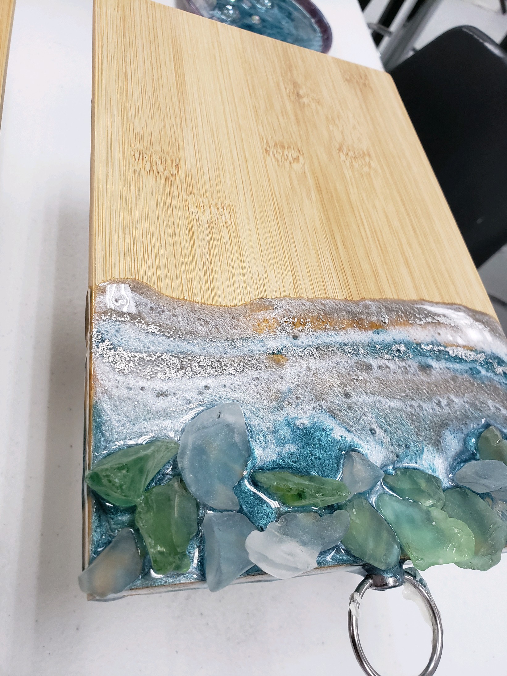 Resin & Gems Cutting Board 4 options Yuma’s 1 Paint & Sip Studio