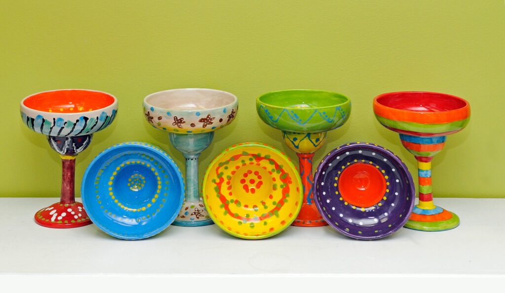 Paint a Ceramic Margarita/Wine Glass